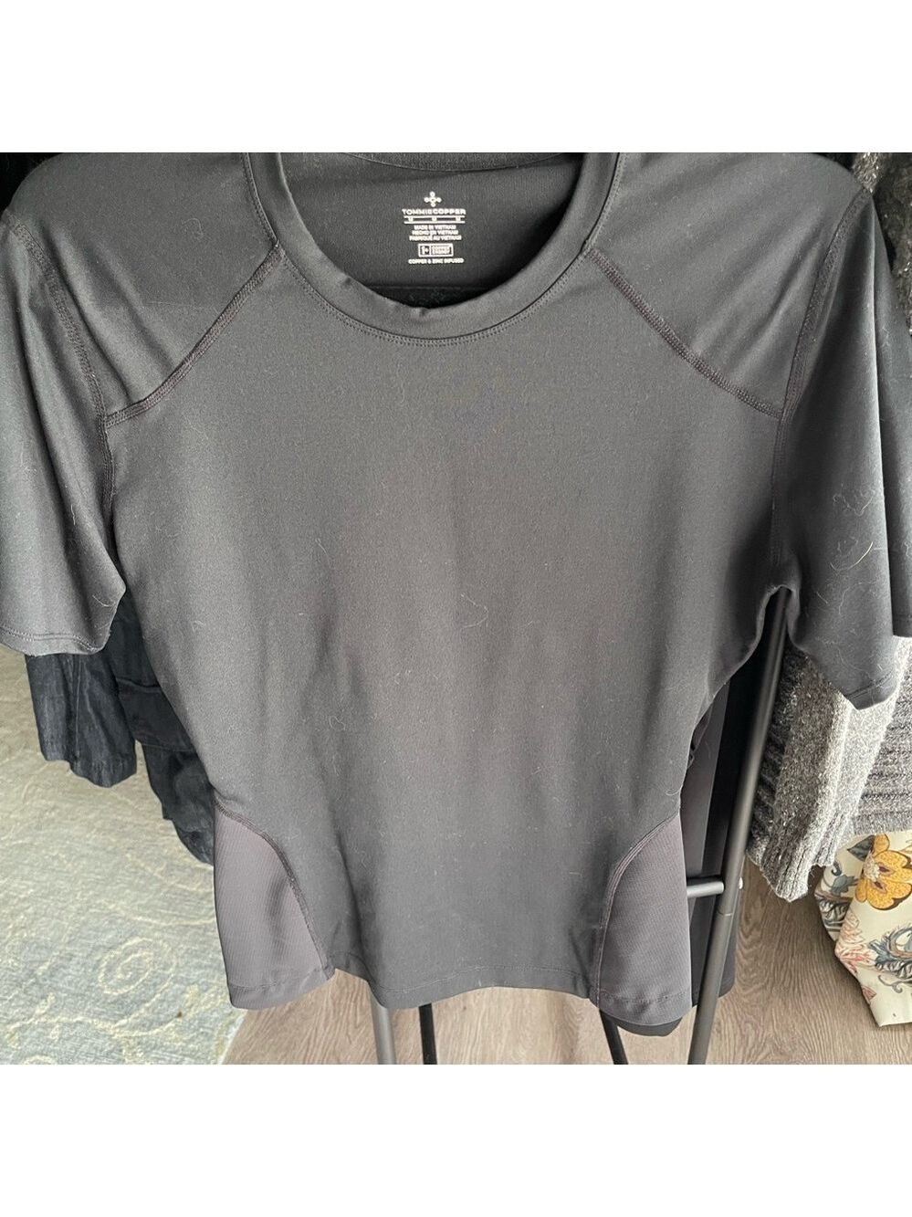 Tommie Copper Black Compression Performance Shirt Women's Copper & Short Sleeve